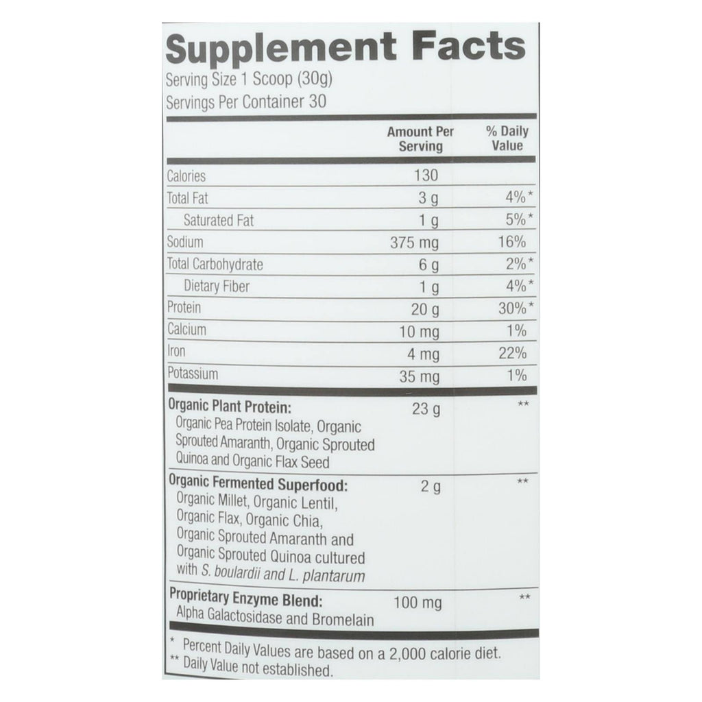 Organic Plant Protein Chocolate - 2 lb W2393