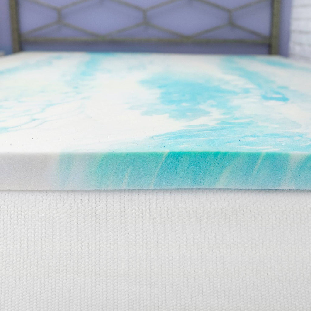 Gel Swirl Memory Foam King Mattress Topper O59753