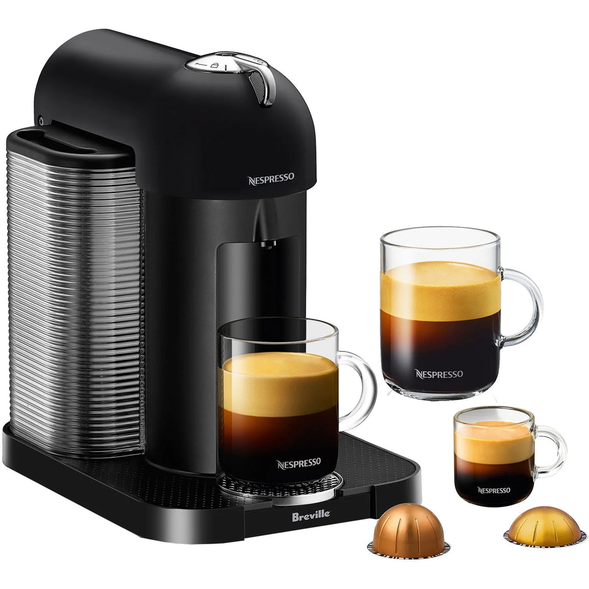 Black Single-Serve Coffee & Espresso Machine I746573