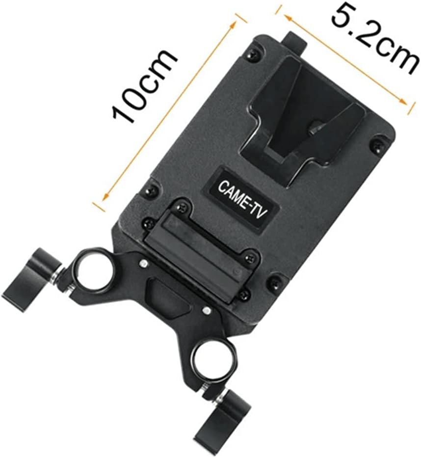 Mini V-Mount Plate with 2 D-tap Outputs and Dual 15mm Rod Clamp T3706