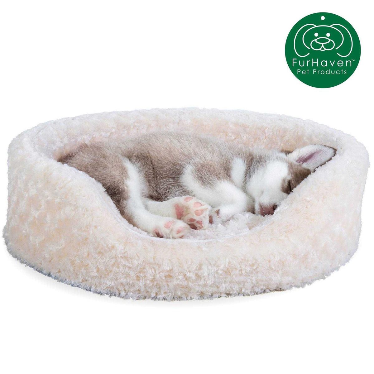 Oval Ultra Plush Pet Bed T360
