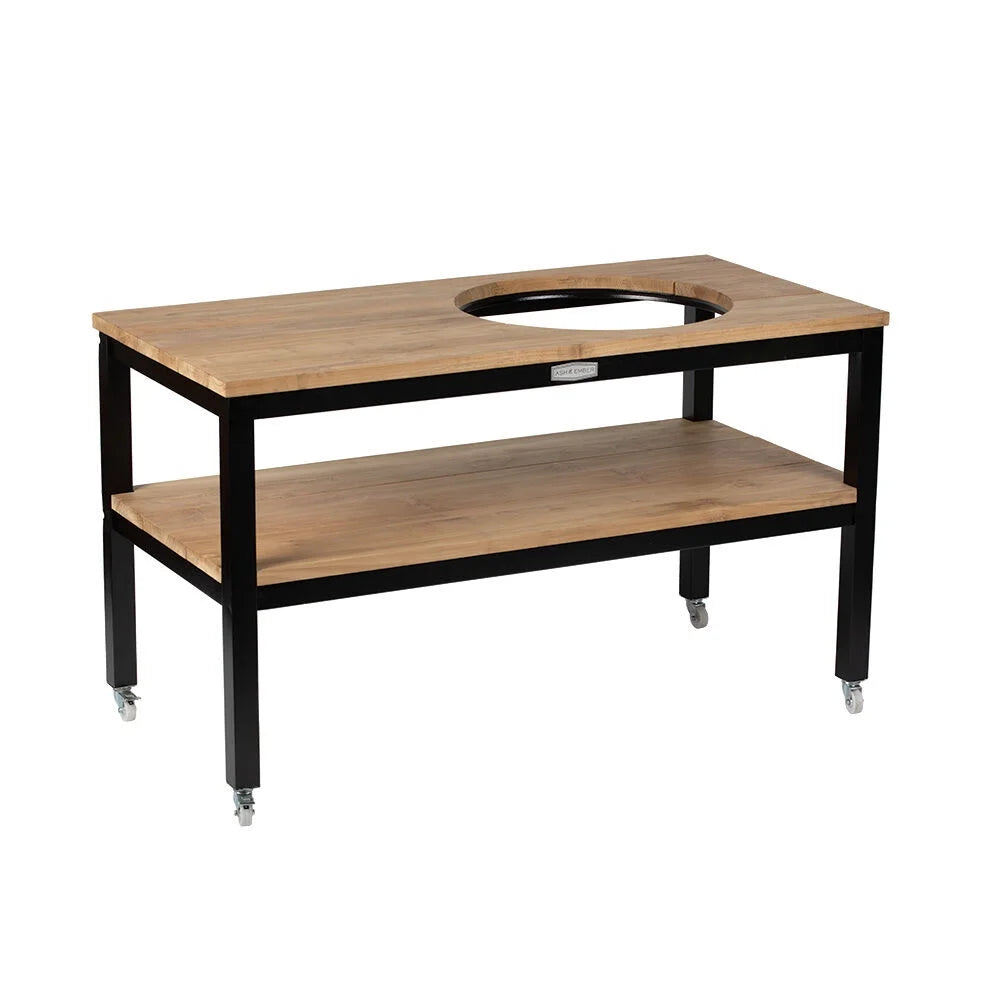 Grade A Teak Ceramic Grill Table with Aluminum Frame A350
