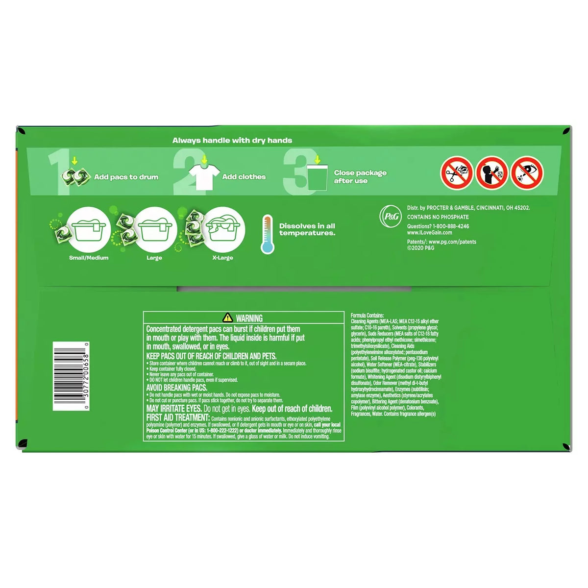 Liquid Laundry Detergent Pacs O6909