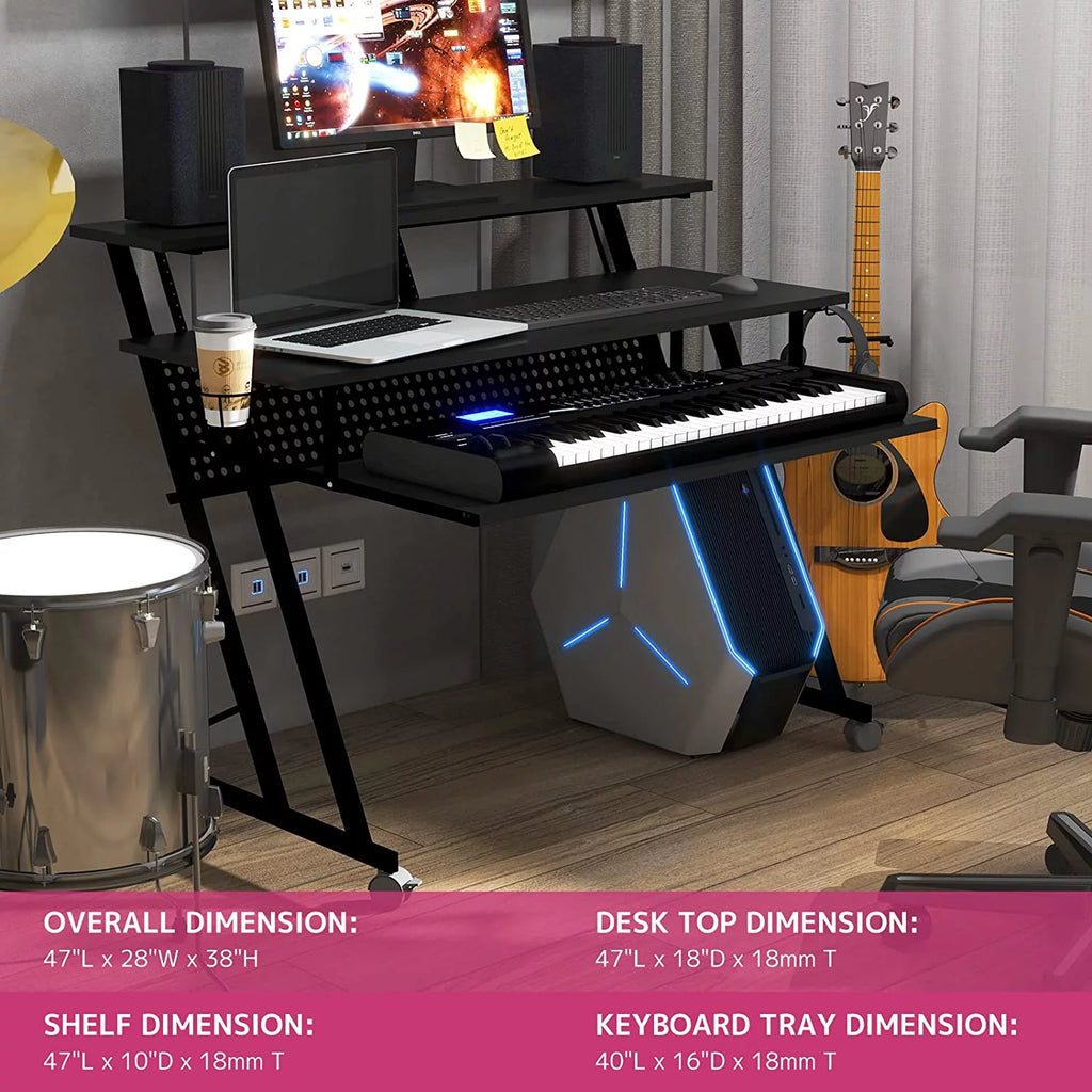 Recording Piano Desk Workstation Table G237