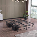 Queen Size Black Metal Foldable Bed Frame L869544