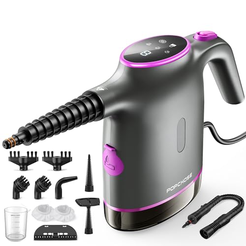 Handheld Steam Cleaner 12 Accessories Graypurple B676