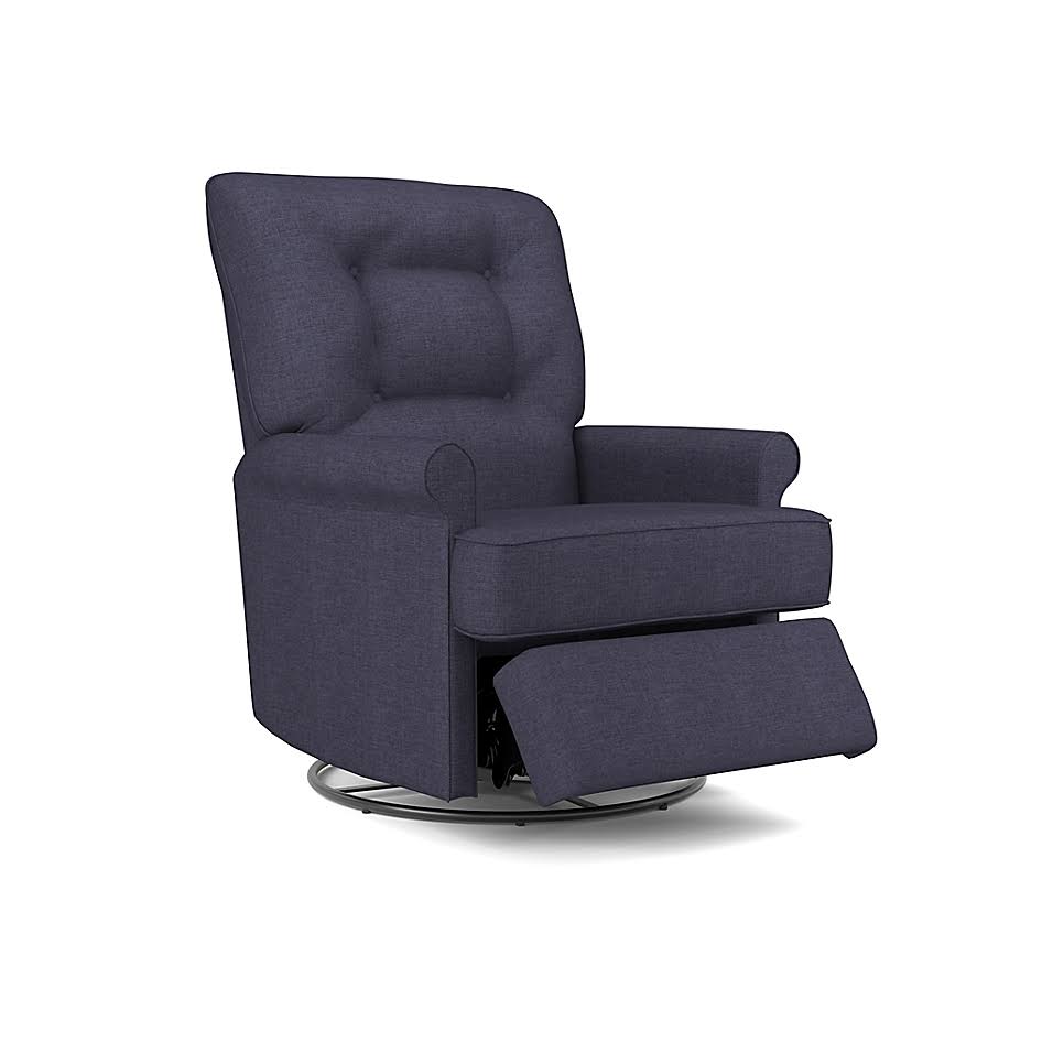 Navy Swivel Glider Recliner K117335