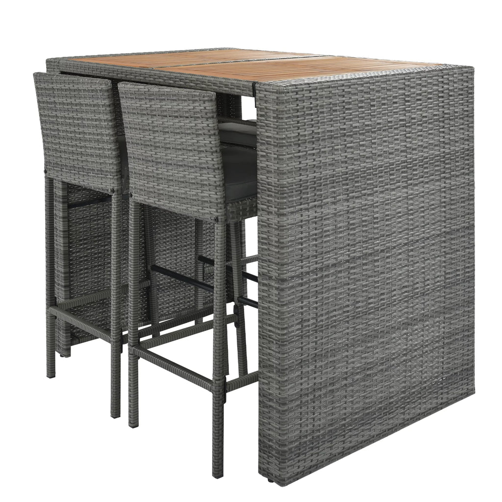5 Pcs Rattan Patio Dining Table Set L5928