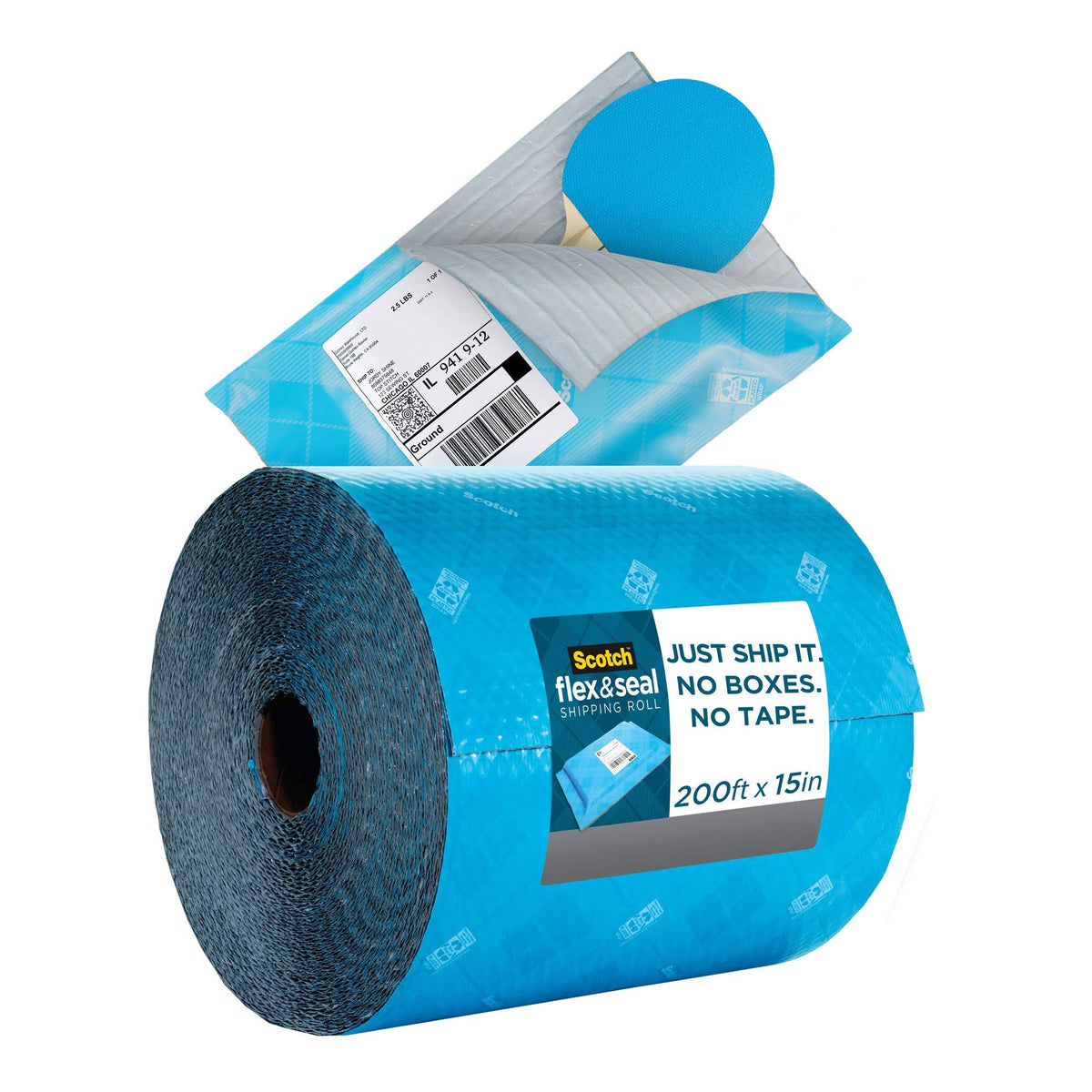 Blue/Gray Flex and Seal Shipping Roll T234552