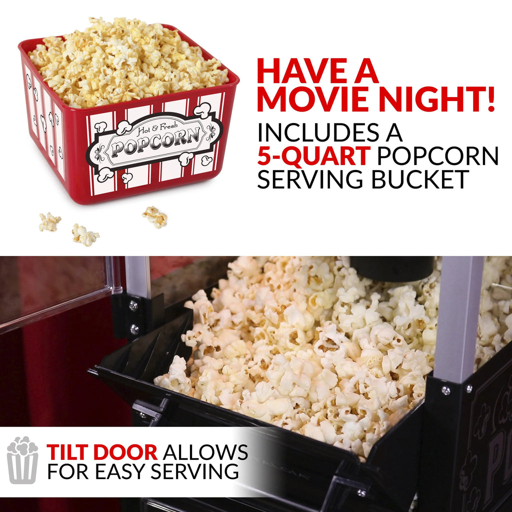 2.5 Ounce Popcorn Cart with 5-Quart Bowl V42088