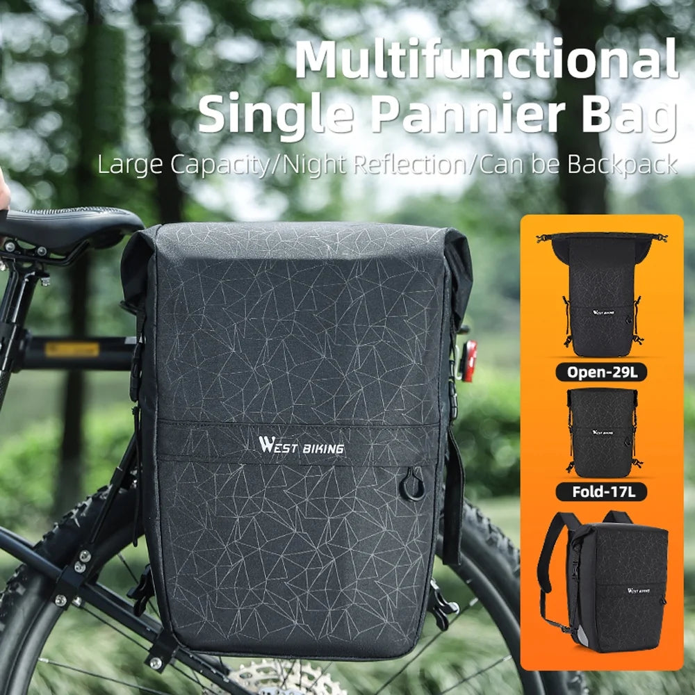 Expandable Bike Rear Storage Bag B497