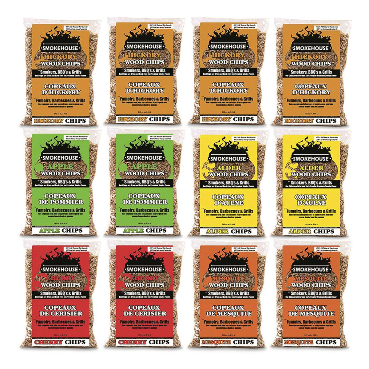 Assorted Wood Flavored Chips 12 Pack B134