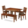 5 Piece Mahogany Rectangular Dining Table Set E4680