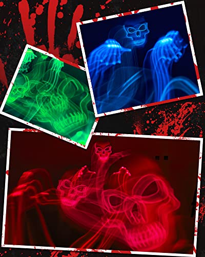 Halloween LED Mask Glow in the Dark Red S816141