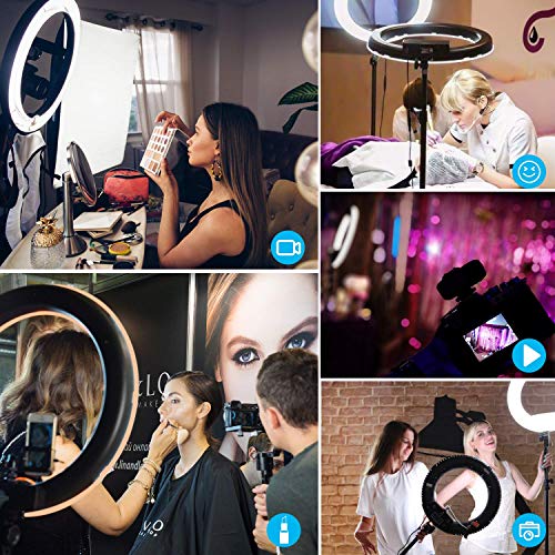 18 Inch LED Ring Light Kit with 73 Inch Tripod Stand W5298