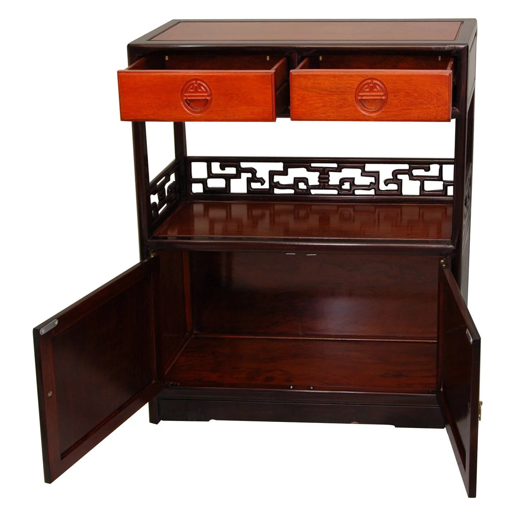 Rosewood Display Cabinet Y684590