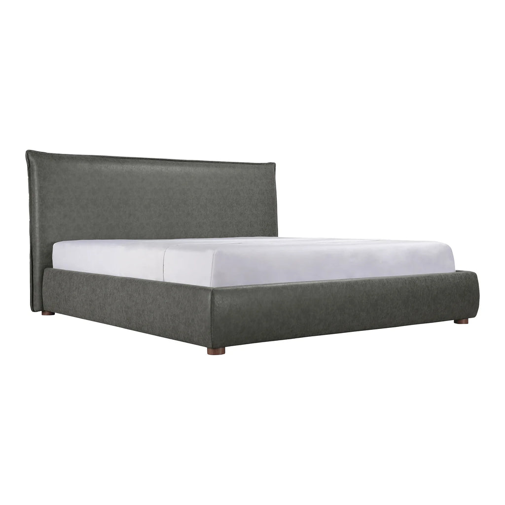 Queen Bed Slate Vegan Leather G973068