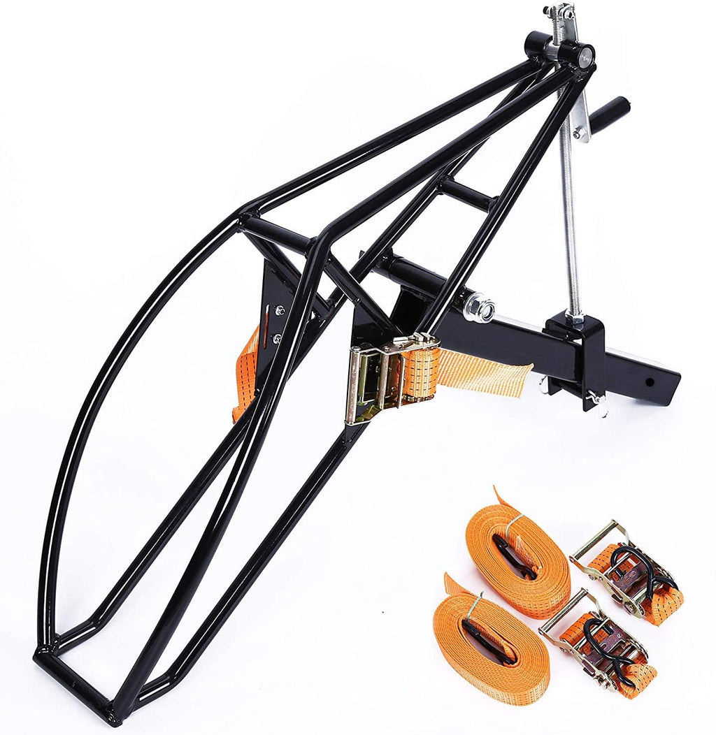 Black Motorcycle Hitch Hauler Carrier 2” Receiver W9146