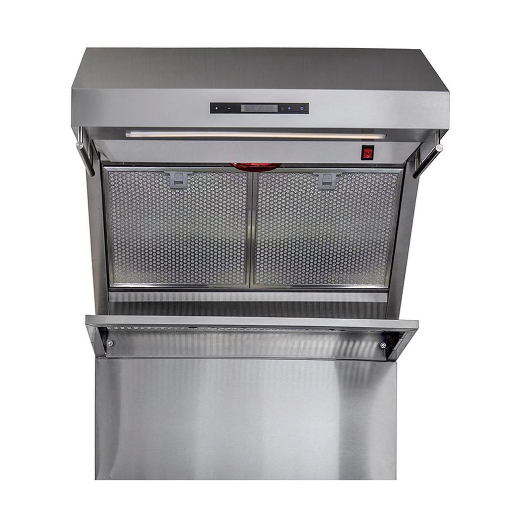 30" Wall Mount Range Hood with Hybrid Filters & Back Splash U6442