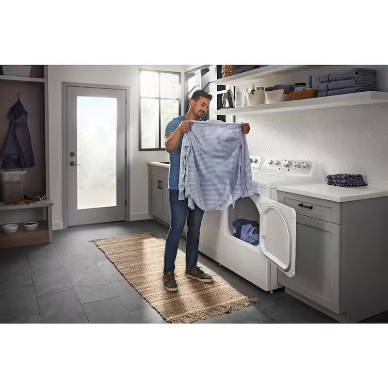 7.0 cu. ft. Vented Gas Dryer in White I35235
