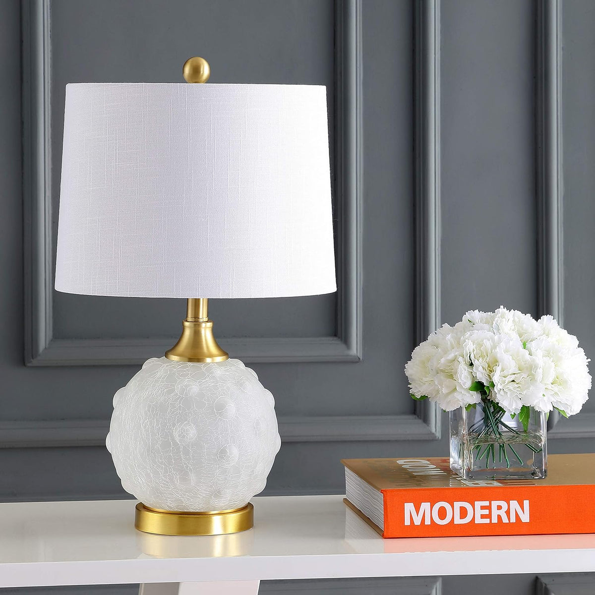 White/Brass Gold LED Lamp S1323