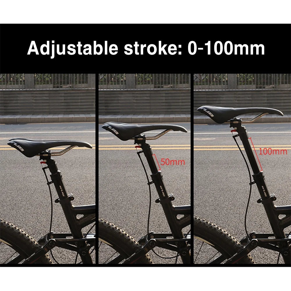 Mountain Dropper Seatpost 31.6mm Adjustable Remote Control Suspension Seat Post X327216